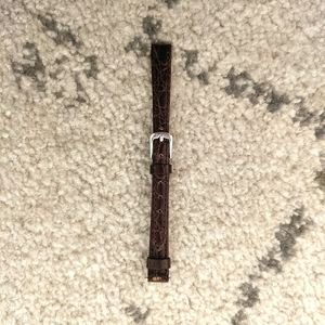 10mm watch strap - brown leather